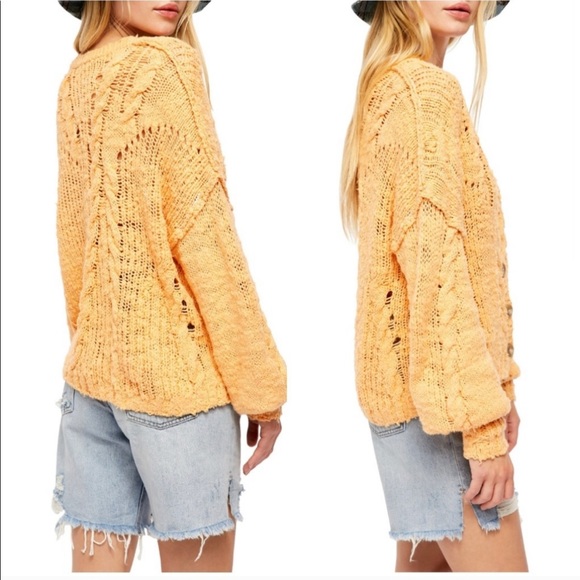 NEW Free People Sandstone Cardigan - Picture 3 of 5